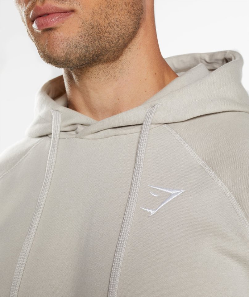 Bluzy Z Kapturem Gymshark Crest Męskie Głęboka Szare | PL 348CTU